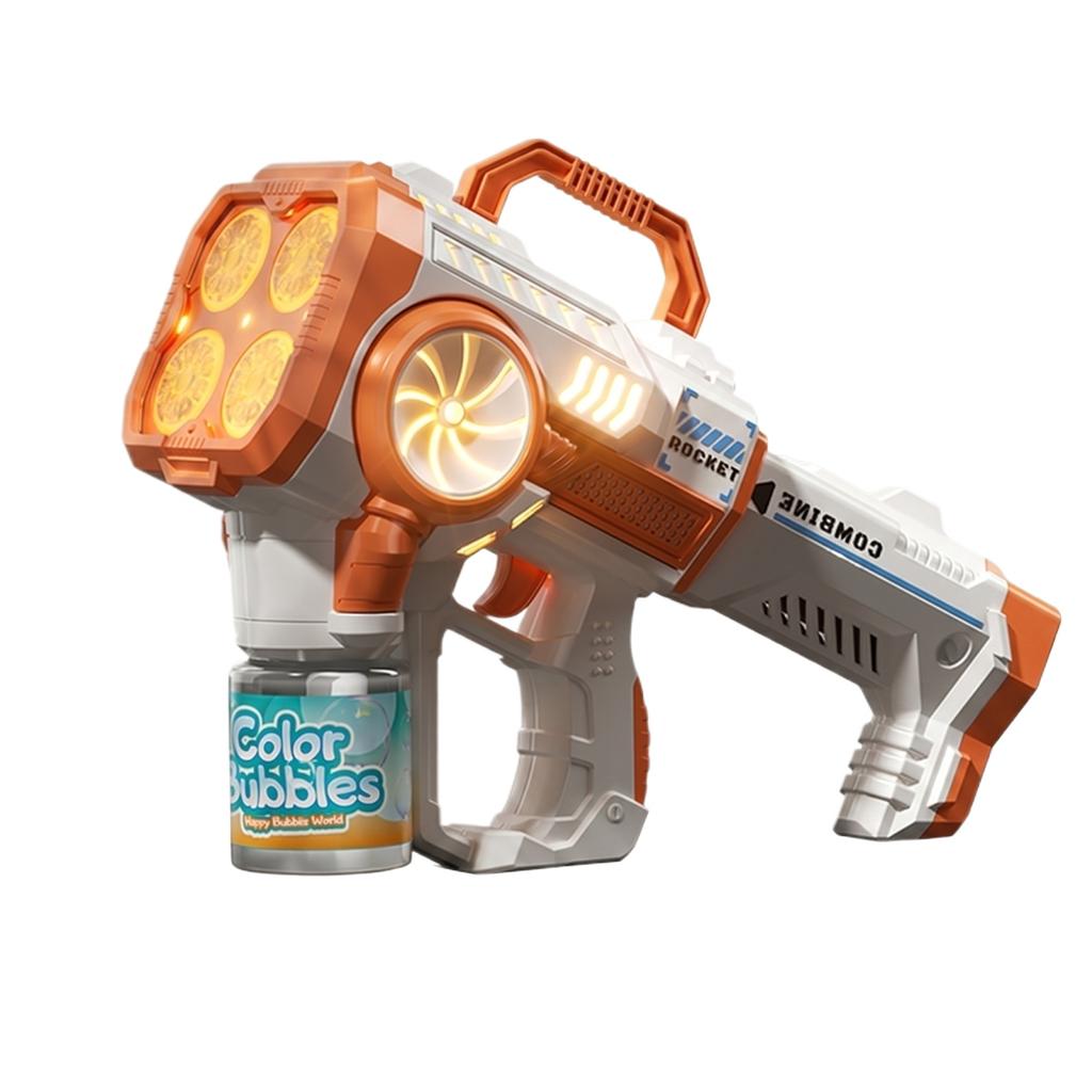 Bubble Machine Toy Bubble Gun Automatic Bubble Blower Kids Outdoor Bubble Maker with Handle for Easy Use and Continuous Bubble Production