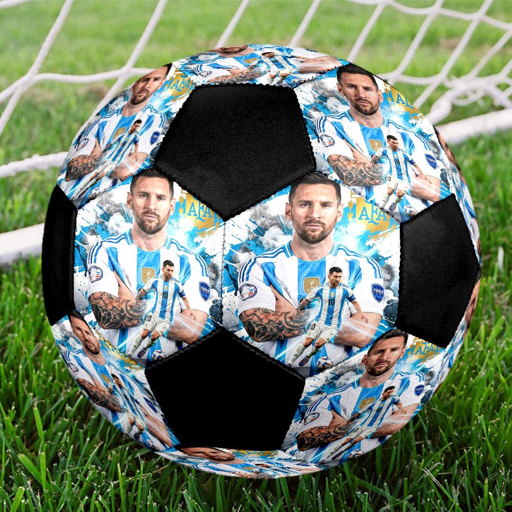 1pc Messi Soccer Ball Size 5 Indoor Soccer Ball Fashion Colorful Backyard Game - Great For Sports Fans Gift HE49