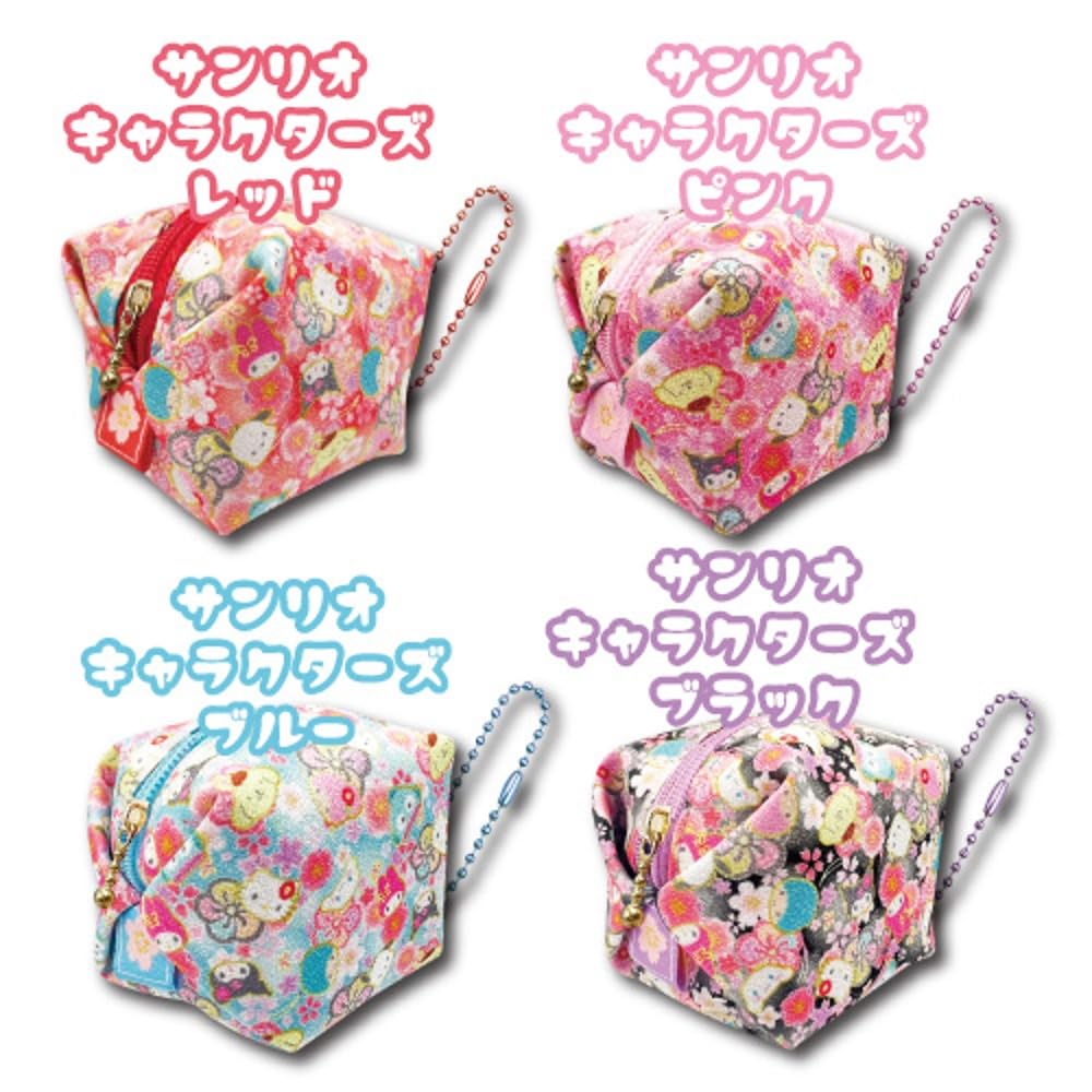Hatayama Shoji Mini Balloon Colorful Japanese Hello H7 X W7 X 33202455 Pouch, Pattern, Kitty, D7cm,