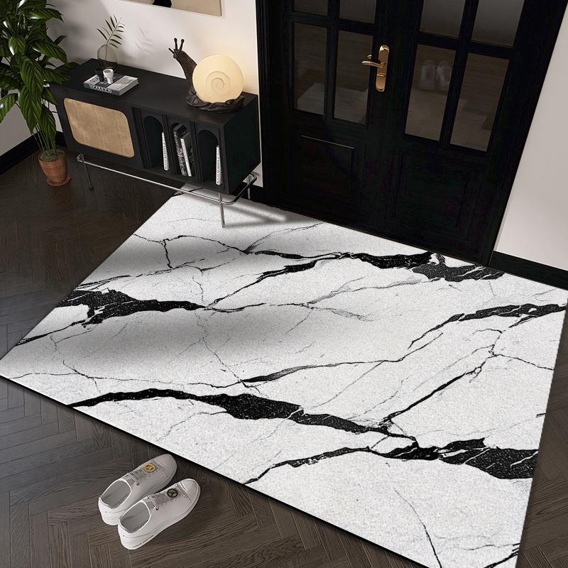 Simple Graphite Dirty and Wear-resistant Door Mat Entry Door Thickened Silk Floor Mat Can Be Cut Into The Door Home Floor Mat