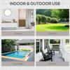 Single Seater Rattan Chair, PE Wicker Garden Armchair with 10 Cm Thickened Cushion, All-Weather Rattan Garden Chair with Armrests, Black