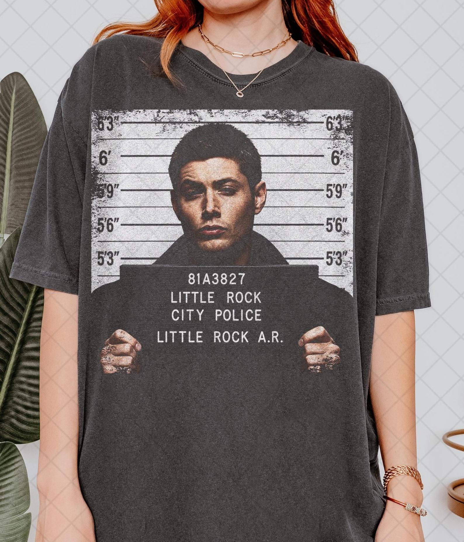 Comfort Colors Vintage Dean Winchester MugshoT shirt, Hunter Inspired Vintage Graphic Tee, Supernatural Fan Gift S