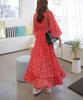 Ppaeppae Point Flower Frola Long Dress