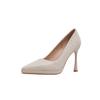 Champagne Waterproof Table High Heels Female Bride Bridesmaid Shoes Two Wear Thin Heels Light Mouth Single Shoes Can Be Worn Daily