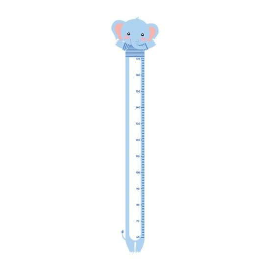 Cartoon Animal Height Measurement Sticker Peel Stick Self-Adhesive Bedroom Play Room Nursery Kindergarten Baby Growth Chart Ruler Decal