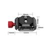 Quick Release Clamp Adapter Set with Quick Release Plate Arca Swiss with 1 4 & 3 8 Inch Screw Hole Aluminum Alloy for