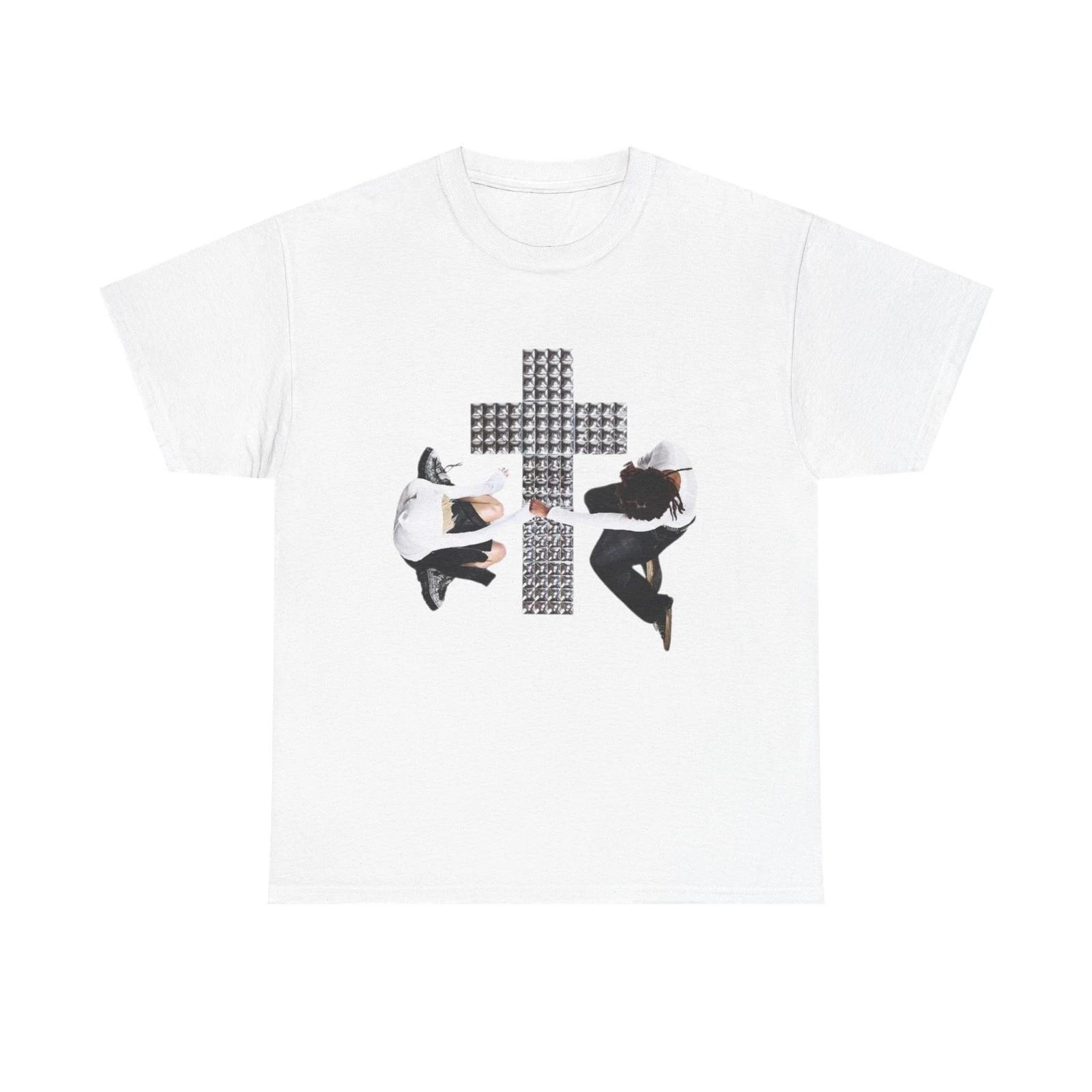 

Geometric Cross Building Graphic Tee Underground Y2K T-Shirt - All Sizes 2XL