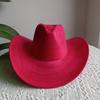 Suede Purple Cowhead Cowboy Hat New Large Size Cowboy Hat Suede Material Water Drop Top Men's and Women's Knight Hat 2023