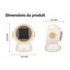 Chauffage soufflant - AIMOONSA - Mini 1000W - 600/1000W - Protection surchauffe &amp; arrêt anti-basculement - Compact