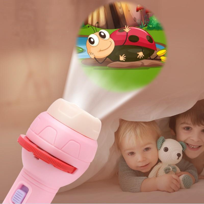 Braided Beads 24/56 imagens Projection Toy Flashlight Toys Colour Early education Souptoys Cartoon Children's gift spacer beads