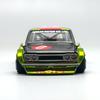 Kaido House MINIGT Datsun KAIDO 510 Wagon OG Flo Yellow chrome alloy car Model 164
