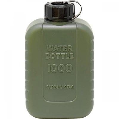 CaptaIn Stag UE 2043 [Lagunen-Wasserflasche 1000 ml mit Skala, oliv, hergestellt in Japan]