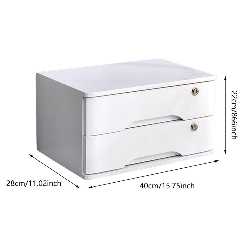 Chic Lockable Wooden Storage Box for Office
