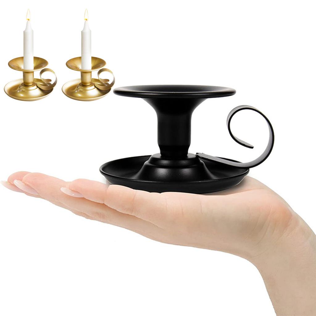 2pc Teacup Candle Holder Old Retro Small Iron Candle Holder Aromatherapy Candle Wedding Props
