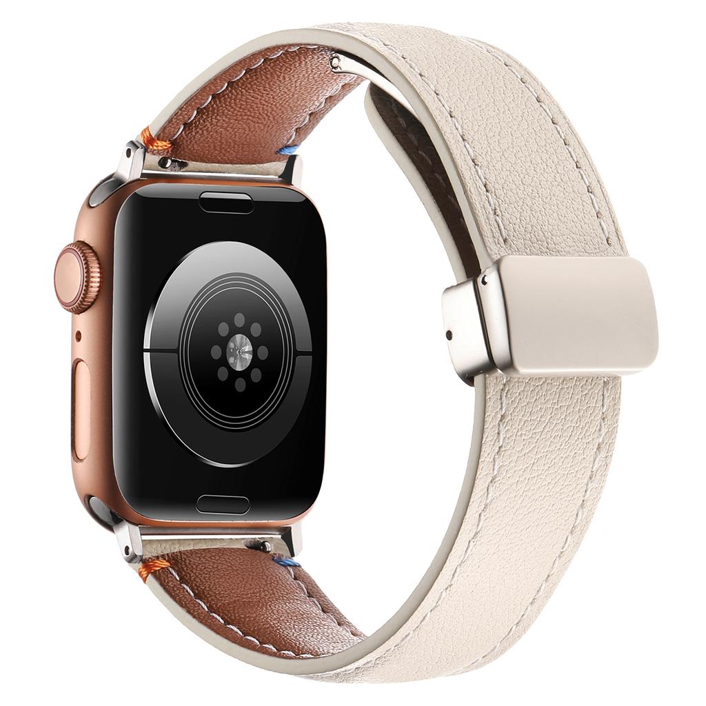 For Apple Watch Series 10 42mm/9 8 7 41mm/SE (2023) SE (2022) SE 6 5 4 40mm/3 2 1 38mm Watch Band Magnetic Buckle