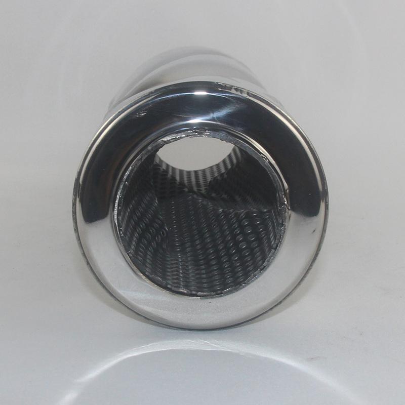 Universal Modified Stainless Steel Exhaust Pipe  Automobile Exhaust Muffler Spiral Exhaust Pipe In the Drum