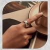 Design Wavy Smooth Open Ring, Exaggerated And Unique Personality Light Luxury Copper Jewelry