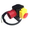 KEDU KOA1L 2 In 1 Electromagnetic Emergency Stop Pushbutton Switches with 3P+N+E 5P Industrial Socket