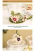 Chrysanthemum Enamel Glass Tea Cup - Lead-Free Crystal Coffee Cup Gift