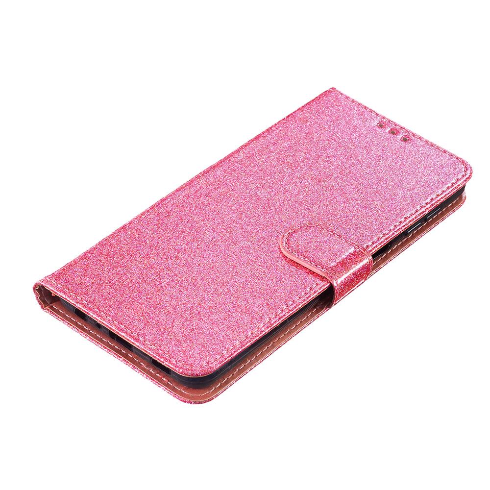 Třpytivý Peněženkový Obal Kožený Šetrný k Pokožce pro Samsung Galaxy A57 A56 A55 A54 A53 A37 A36 A35 A34 A33 A32 A26 A25 A24 A23 Kryt