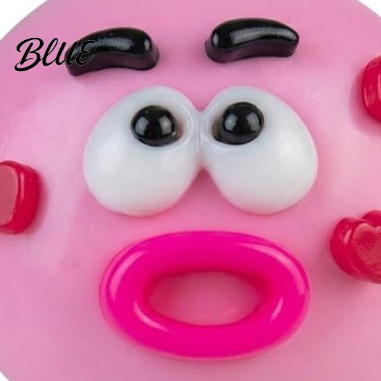 Anti-stress Toy 1/2/5Pcs Dog Face Squeeze Toy Moldable Slow Rise Cartoon Expression Stress Anxiety Relief Ball Relaxing Relieving Fidget for