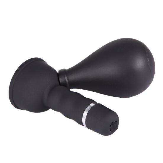 1 Pair Silicone Vacuum Nipple Sucker Vibrator Breast Massager Sex Toy for Women