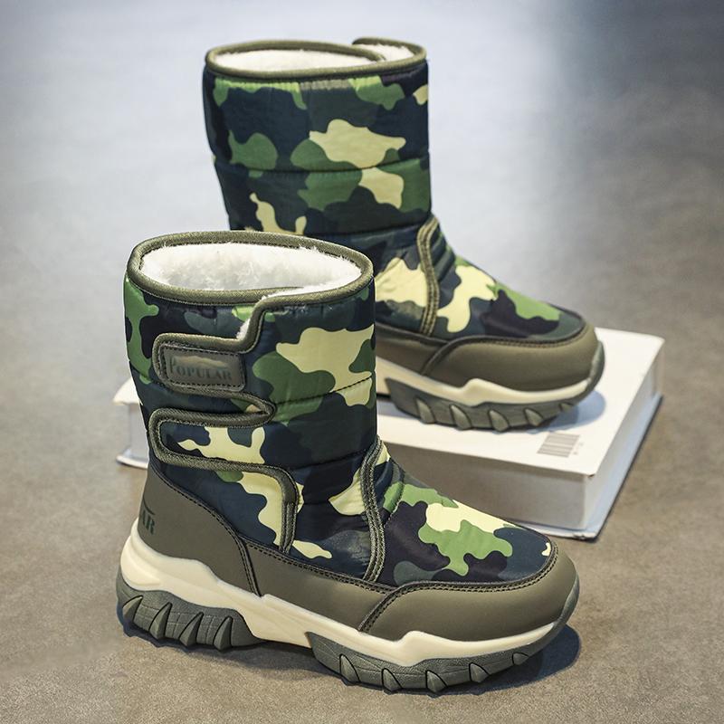 Podzim a zima 2024 Chlapecké/dívčí venkovní teplé dětské sněhule Velká velikost 31-40