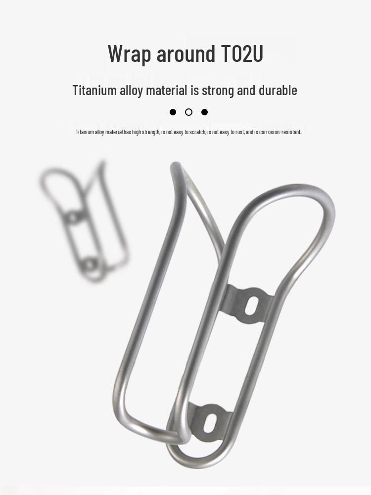 Titanium Alloy Water Bottle Cage for Road & Mountain Bikes - Universal Lightweight Cup Holder