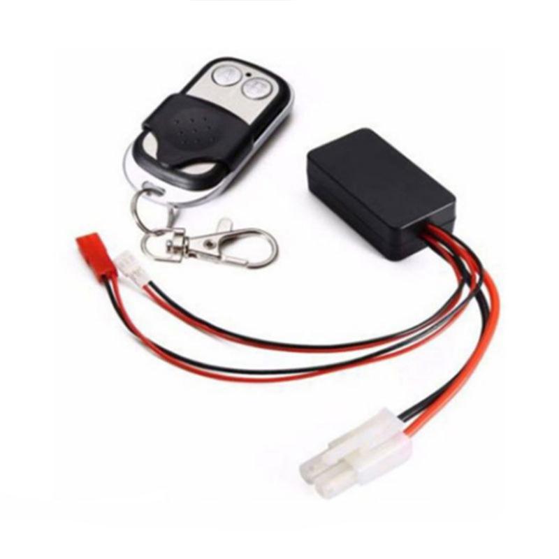 RC Model Alloy Car Electric Winch Parts for Car Toy 1/10 Accessories with Steel Cable for Model Car Accessories