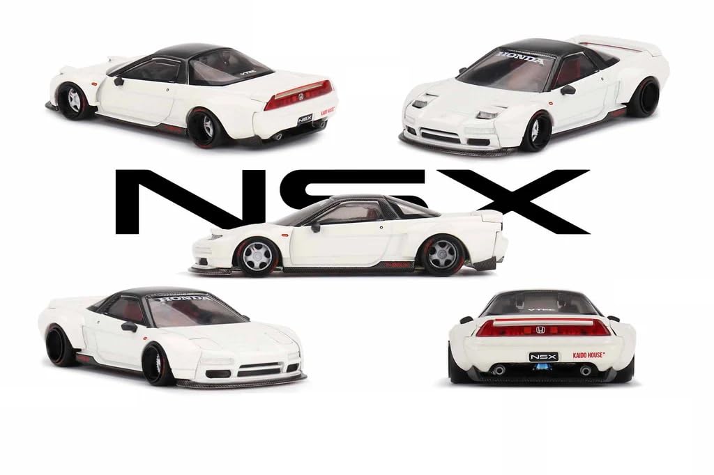 MINI GT Collectibles Diecast Model Car Honda NSX Kaido Works V2 White Limited Edition Diecast Model Car Kaido House KHMG148 1/64