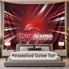 Custom Name Text Tapestry F1 Personalized Polyester Wall Tapestry For Bedroom And Room