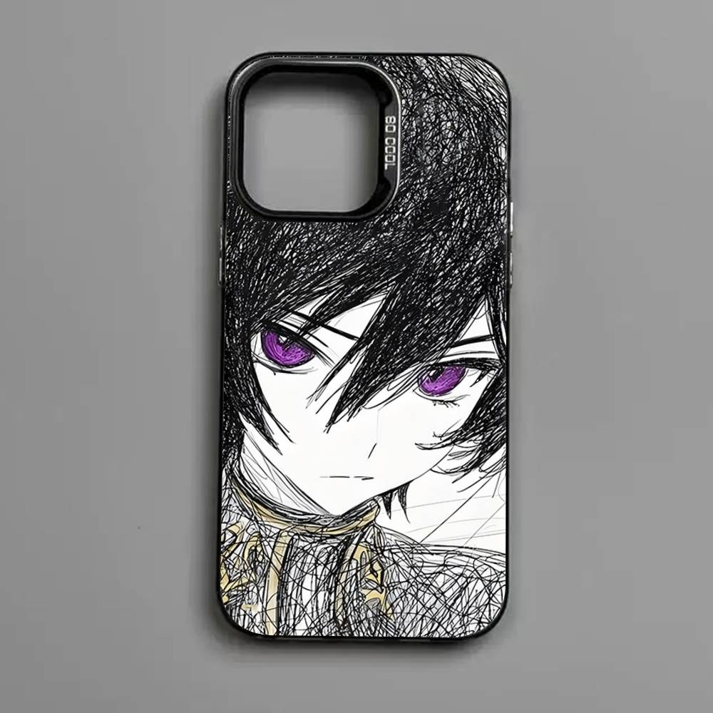 Green-haired Girl Code Geass Frosted Case for iPhone 17 Air 16 E 15 14 Plus 13 12 Mini 11 Pro Max Acrylic Sheet Silicone Cover