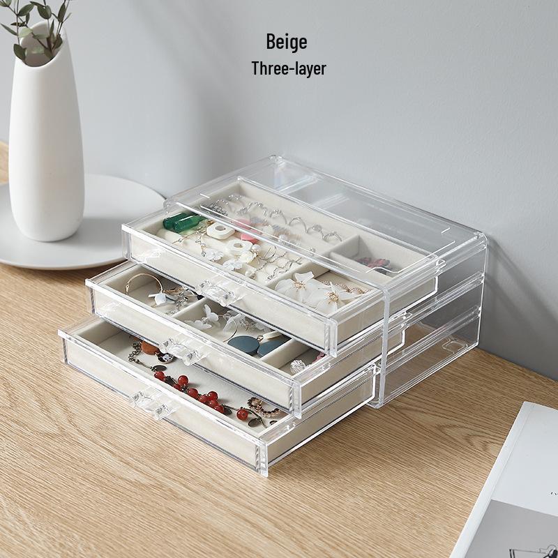 Küpe, Küçük Küpe ve Kolyeler için Yüksek Kalite Oksitlenmeyi Önleyici Kadife Takı Saklama Kutusu