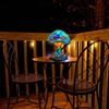 Painting Mushroom Table Lamp,Stained Plant Night Light,Resin Mushroom Bedside Lamp for Bedroom Living Room Home Office Decor