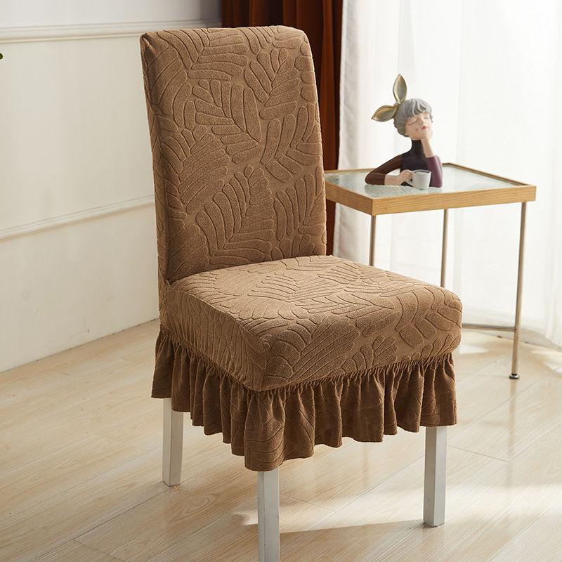 1/3/6 Stück Jacquard Esszimmerstuhlbezug Spandex Elastischer Stuhlhusse Bezug Stretch Stuhlbezüge für Hochzeit Bankett Esszimmer