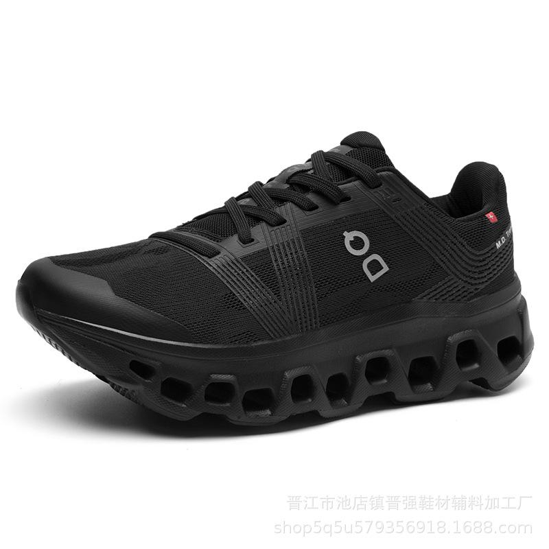 

New thick-soled soft-soled casual sports shoes outdoor running comfortable, non-slip, wear-resistant and shock-absorbing versatile men s sneakers 45 чорний