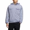 adidas Solid Color Casual Hooded Jacket With Large Pockets Long Sleeve Men Tops Silver Grey Violet IA6964