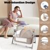 Electric Baby Cradle Swing with Canopy & Remote Control, Auto Rocking Bassinet Bed, Infant Sleeper Cot, 5 Speeds Adjustable