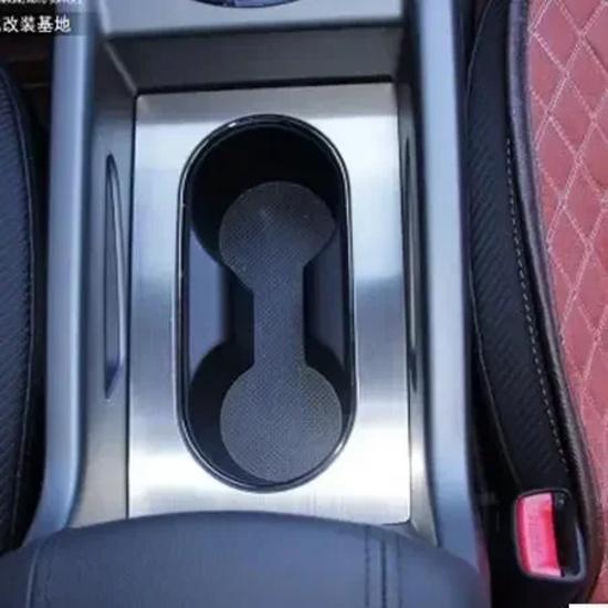 Cotochsun Dekorativní kryt na držák nápojů do auta Vysoce kvalitní nerezová ocel Styling auta Pro Kia Sportage 2010-2016
