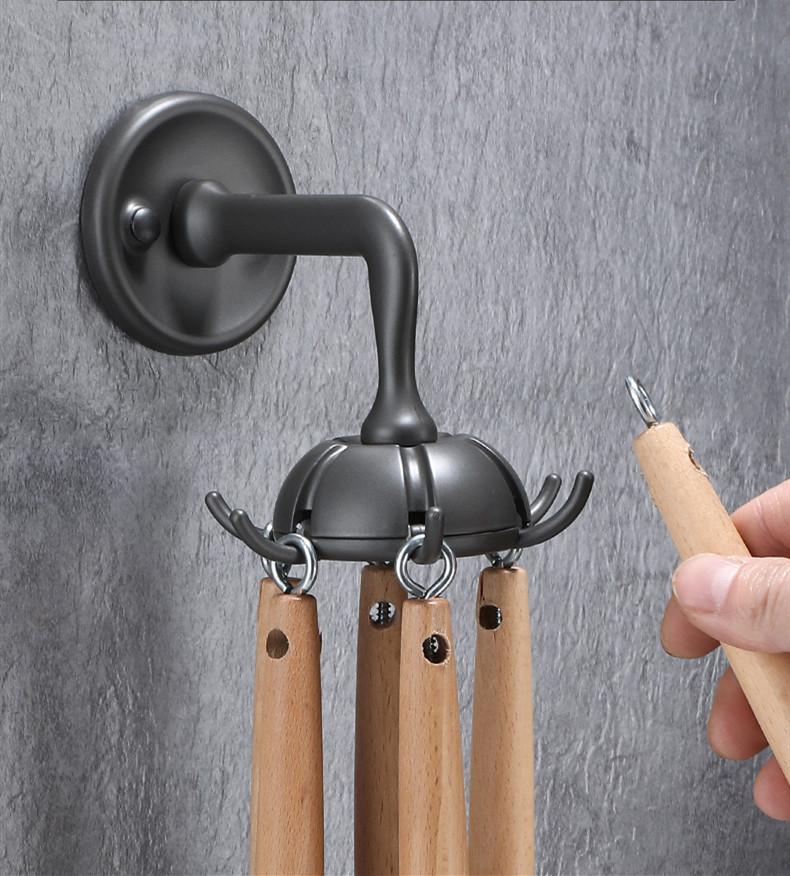 Hooks Aulminium Wall Mounted Towel Hanger Foldable Bathroom Hardware,kitchen Hook Bathroom Accessories New Arrival