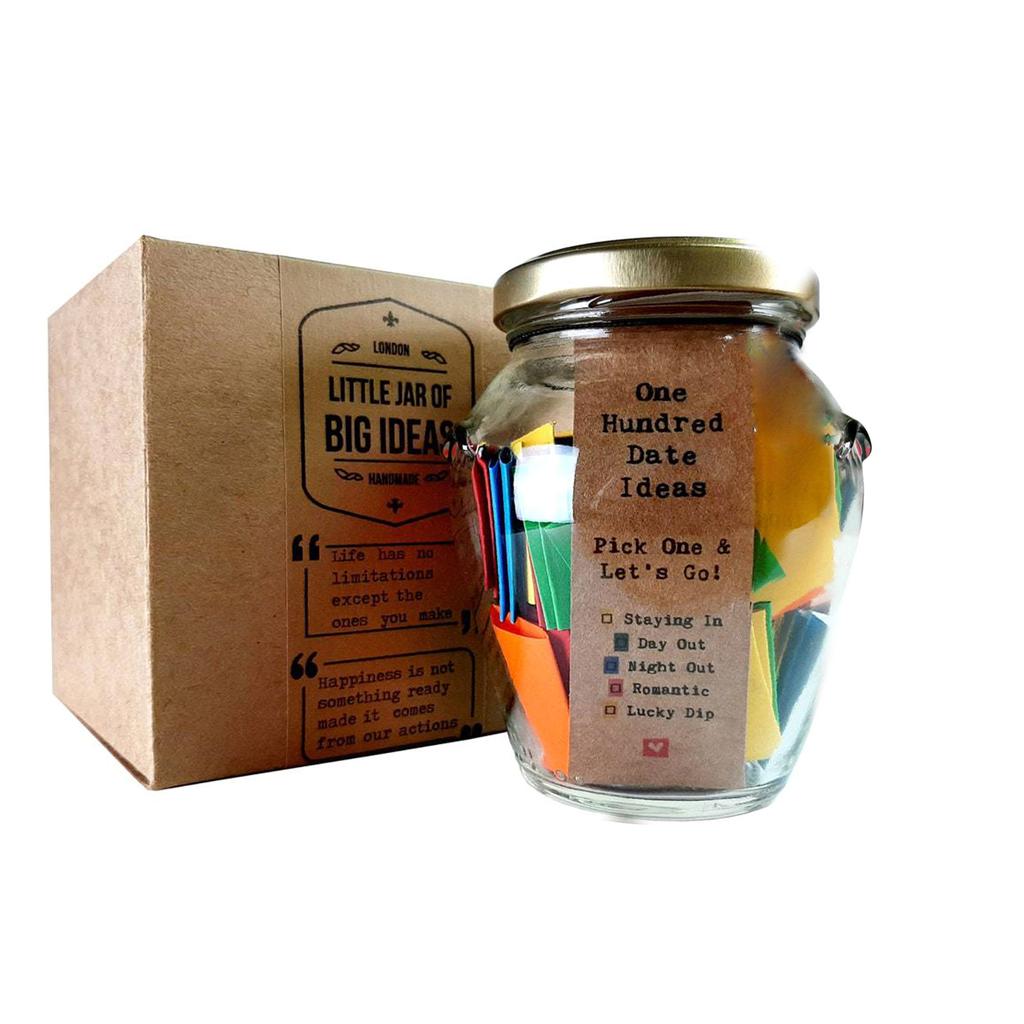 100 Date Ideas Glass Bottle Creative Glass Bottle Memo Valentines Day Date Ideas Can for Couple Anniversaries Girlfriend