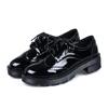 Damenschuhe, Plateau-Brogue-Schuhe, britischer Stil, Oxford-Schuhe, Herbst, Frühling, Frau, komplett schwarz, Büro, Damen, weibliche Derby-Schuhe