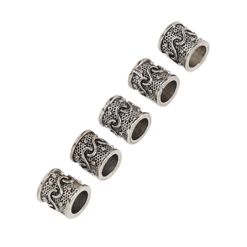 20 stk Legering Skjeggperle Retro DIY Hårrør Dreadlocks Perler for Hårfletting Armbånd Halskjede