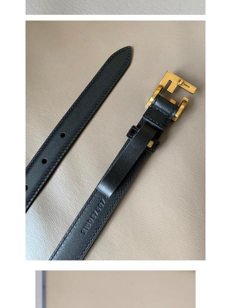 Korean Style Retro Women's Leather Belt with FF Buckle