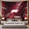 Custom Name Text Tapestry F1 Personalized Polyester Wall Tapestry For Bedroom And Room