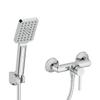 Bateria Natryskowa Ścienna Z Zestawem Natryskowym Alita Chrom Bva_041D