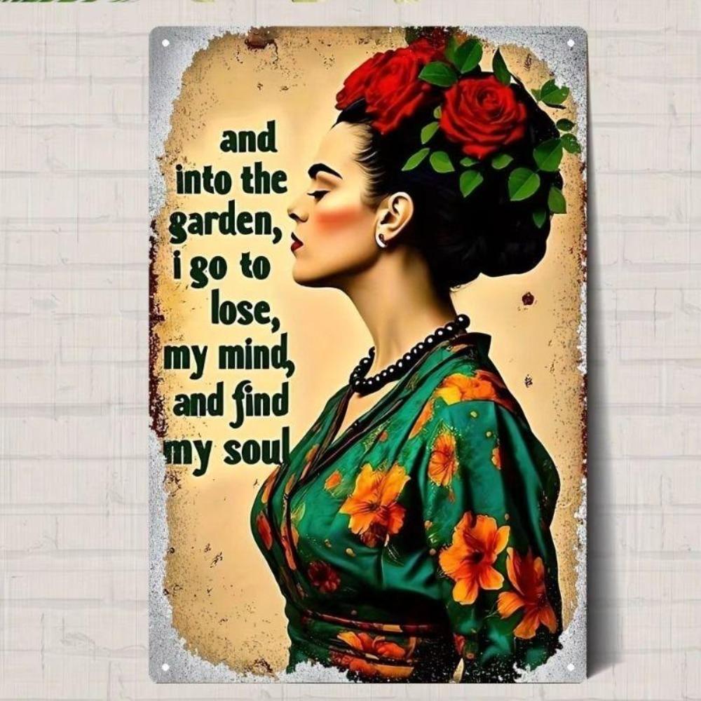 Retro Metal Tin Sign 20x30cm for Home Living Room Balcony Wall Decor