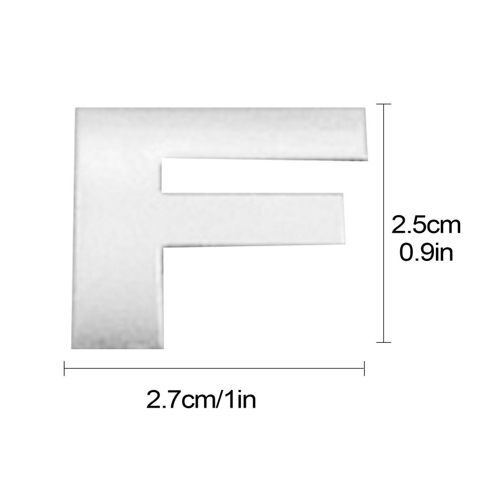 Adhesive Letter Stickers Dustproof Car Bumper Stickers Enhanced Durability Sturdy Car Stickers with 3D Design for Car Auto