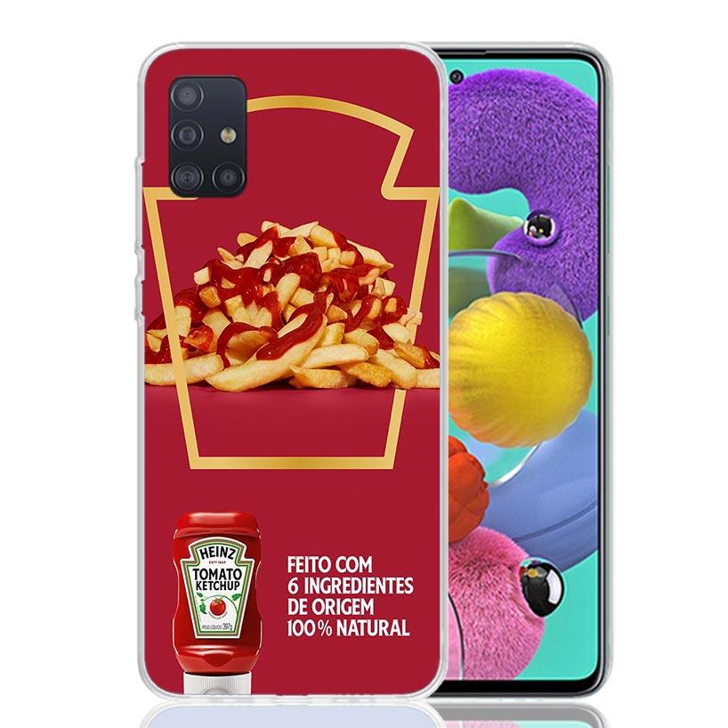Lamb Heinz Tomato Ketchup Phone Case for Samsung Galaxy A52 A51 A50S A12 A22 A32 A72 A10S A30S A31 A71 Note 20 Ultra 10 Plus S10