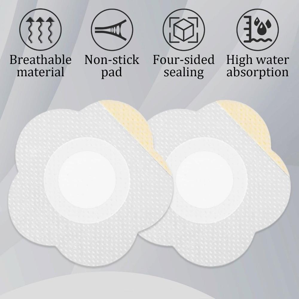 50pcs Non-Woven Fabric Disposable Navel Stickers Self-Adhesive Breathable Castor Oil Pack Sticker Belly Button Protectors Women